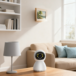Indoor CCTV security camera with night vision for home security and monitoring