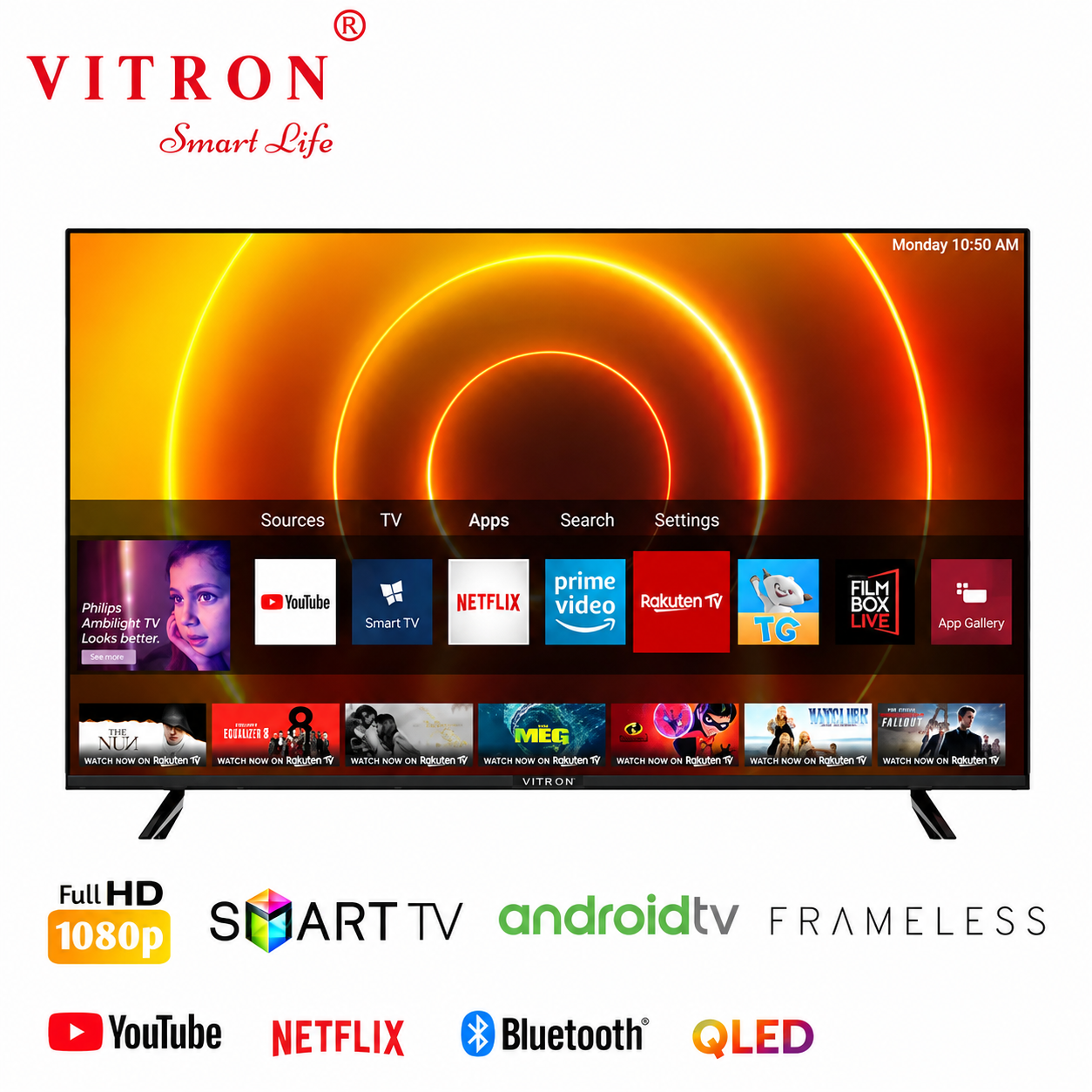 Vitron 32 Inch QLED Android TV (HTC 3288QS)