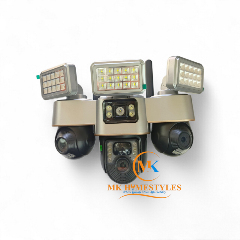 V380 360&deg; Triple-Lens Solar CCTV