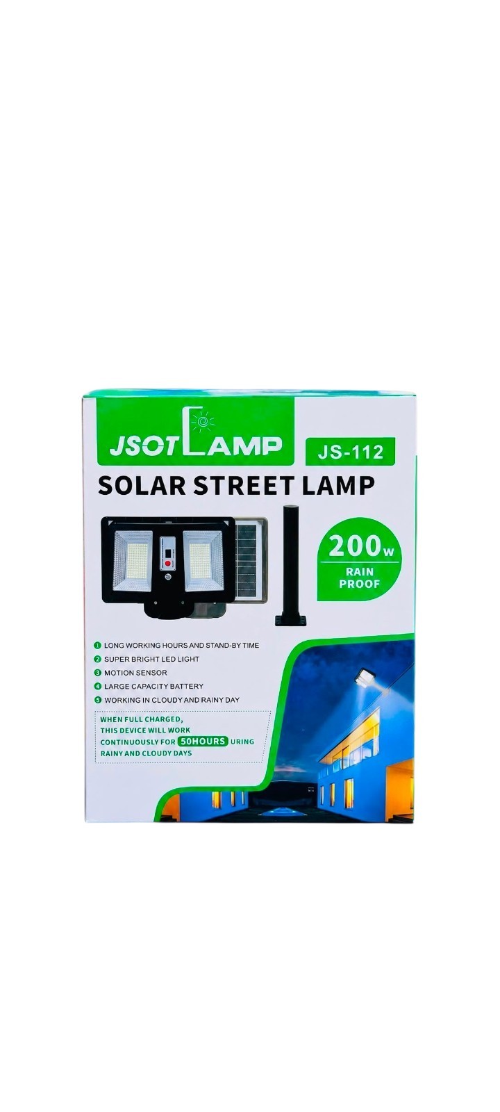 200W Motion Sensor Solar Street Light Kenya | Super Bright LED