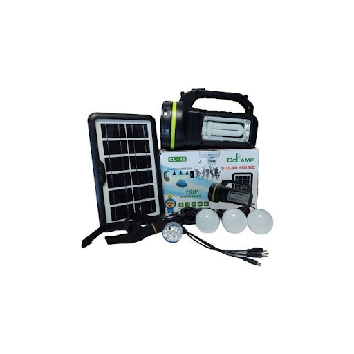 CcLamp CL-18 3-in-1 Rechargeable Spotlight: 1000LM Torch Light, Bluetooth Speaker & Solar Powered Portable Floodlight
