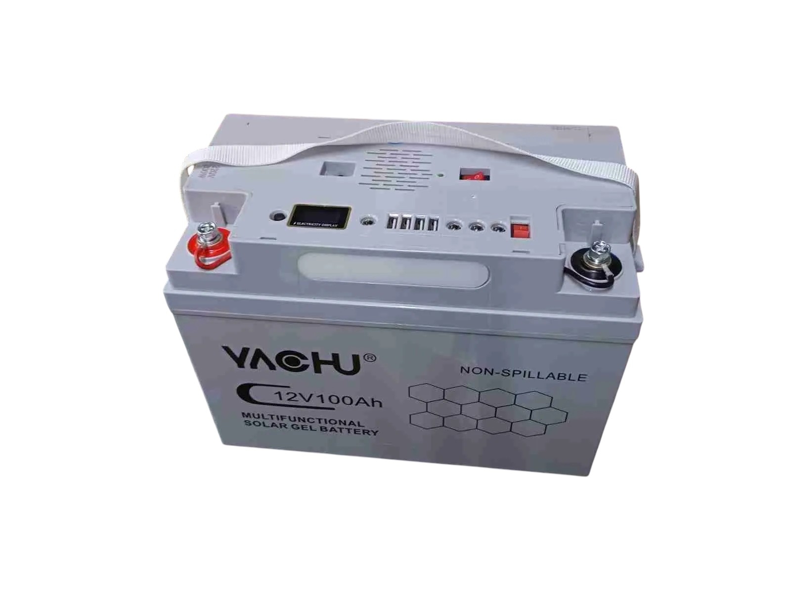 Yachu 12V 100Ah All-in-One Gel Battery with Bluetooth Speaker &ndash; Portable Solar Power Station Kenya | Reliable Home Backup Power Solution