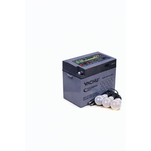 YACHU 58Ah All-In-One Solar Gel Battery &ndash; Reliable Solar Backup Power for Homes & Businesses in Kenya