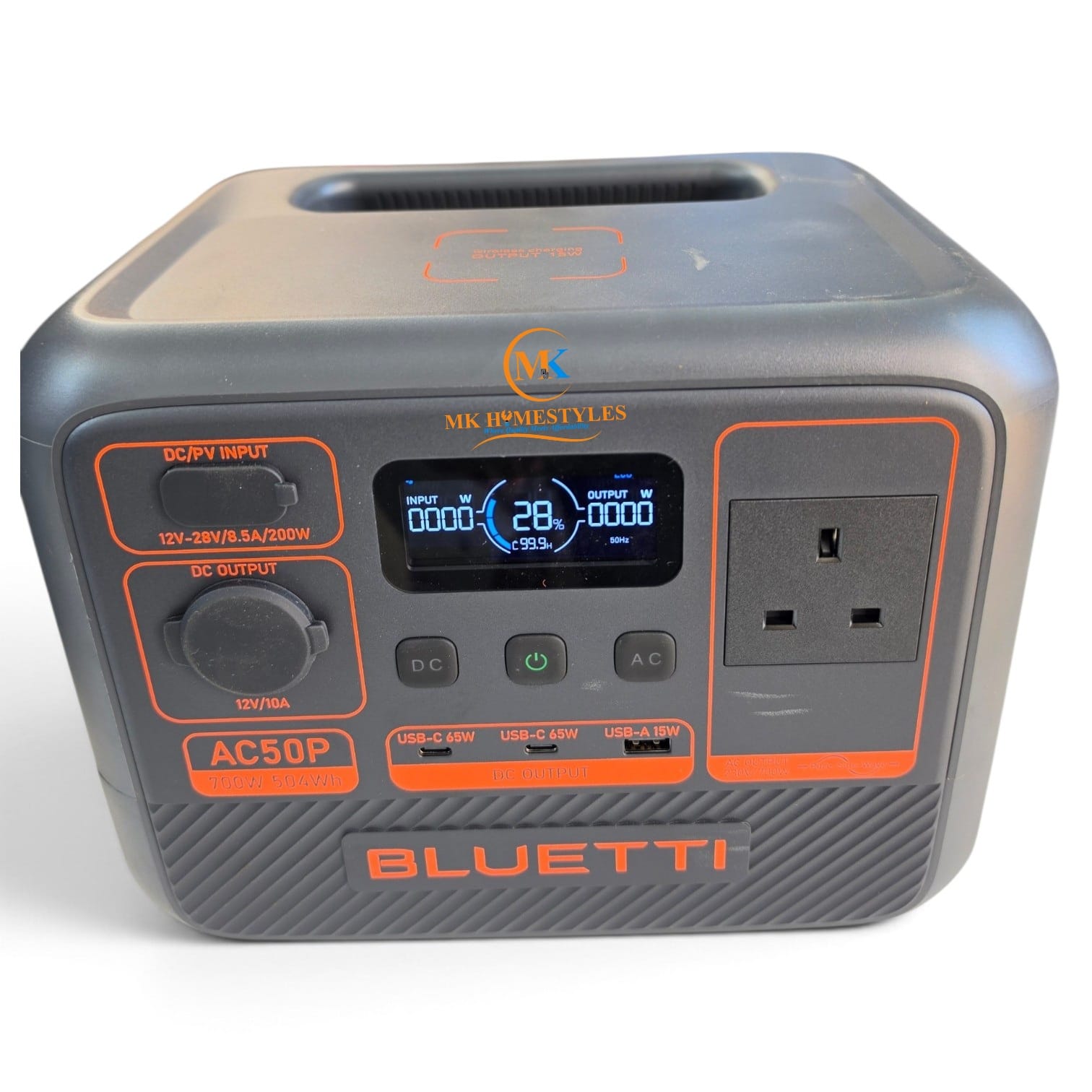 Bluetti AC50P Portable Power Station 504Wh | MK Homestyles