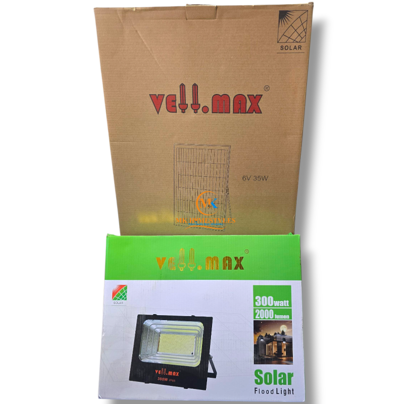 Vellmax 300W Premium Solar Floodlight &ndash; Ultra Bright Security Light Kenya