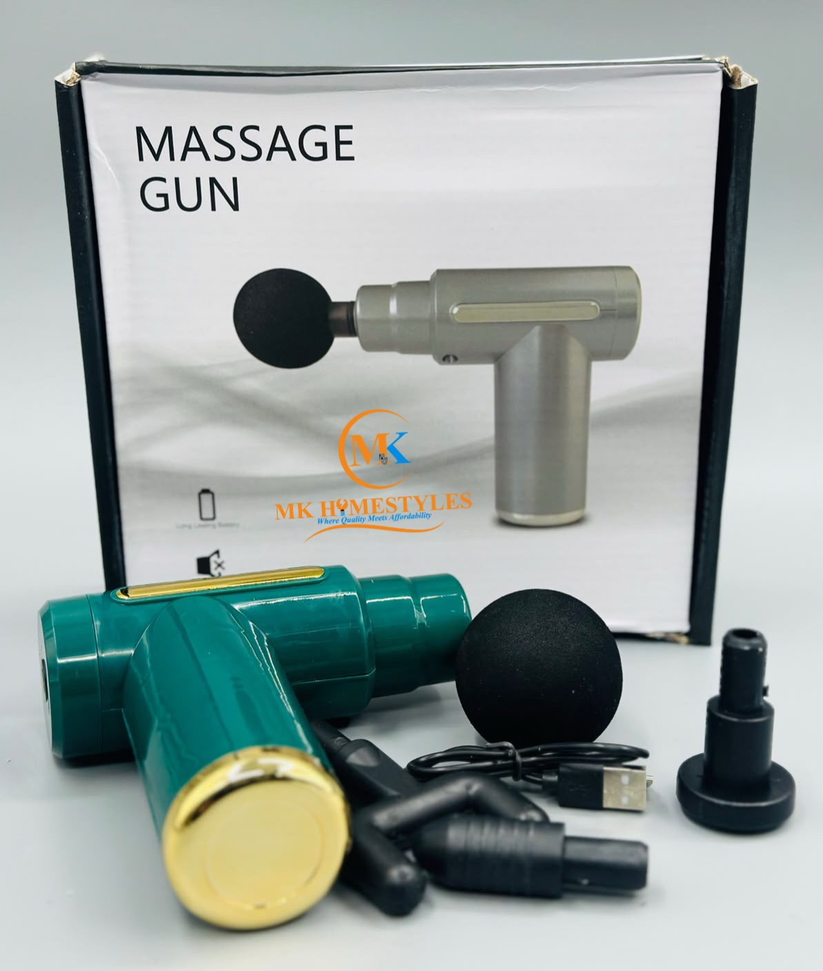 Rechargeable Deep Tissue Massage Gun &ndash; Portable Percussion Muscle Massager