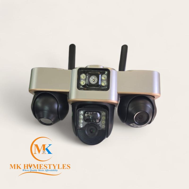 V380 4G Solar 360&deg; Triple CCTV