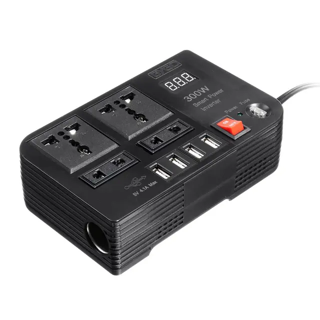 300W Car Inverter | 12V DC to 220V AC Power Inverter | MK Homestyles
