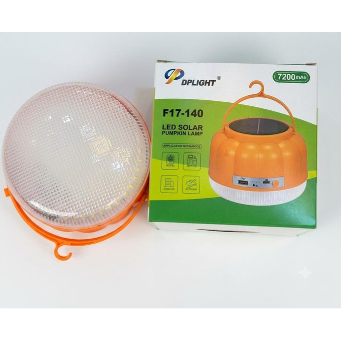 DP Light Solar Emergency Light Bulb F17-140 (Pumpkin Lamp) | 7200mAh Rechargeable Solar LED Lamp Kenya