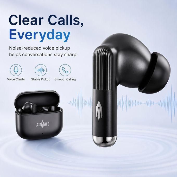 Airmars ABW01 Wireless Earbuds &ndash; Bluetooth 6.0 | 30 Hours Playtime