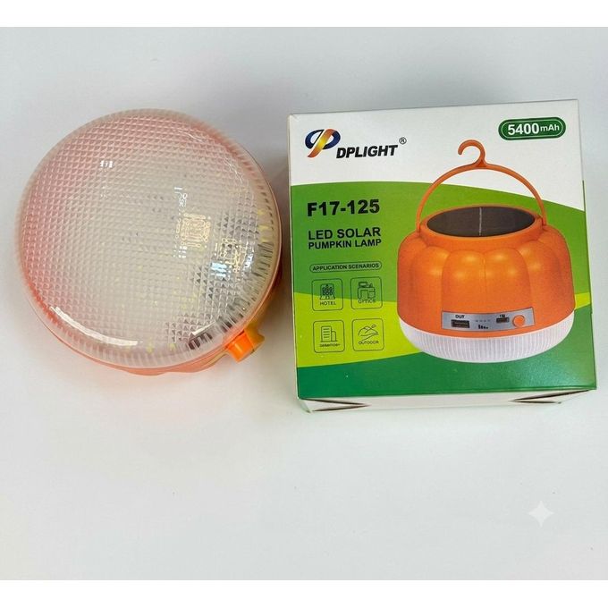 DPLight Solar Emergency Light Bulb F17-125 (Pumpkin Lamp) | Rechargeable LED Emergency Light Kenya