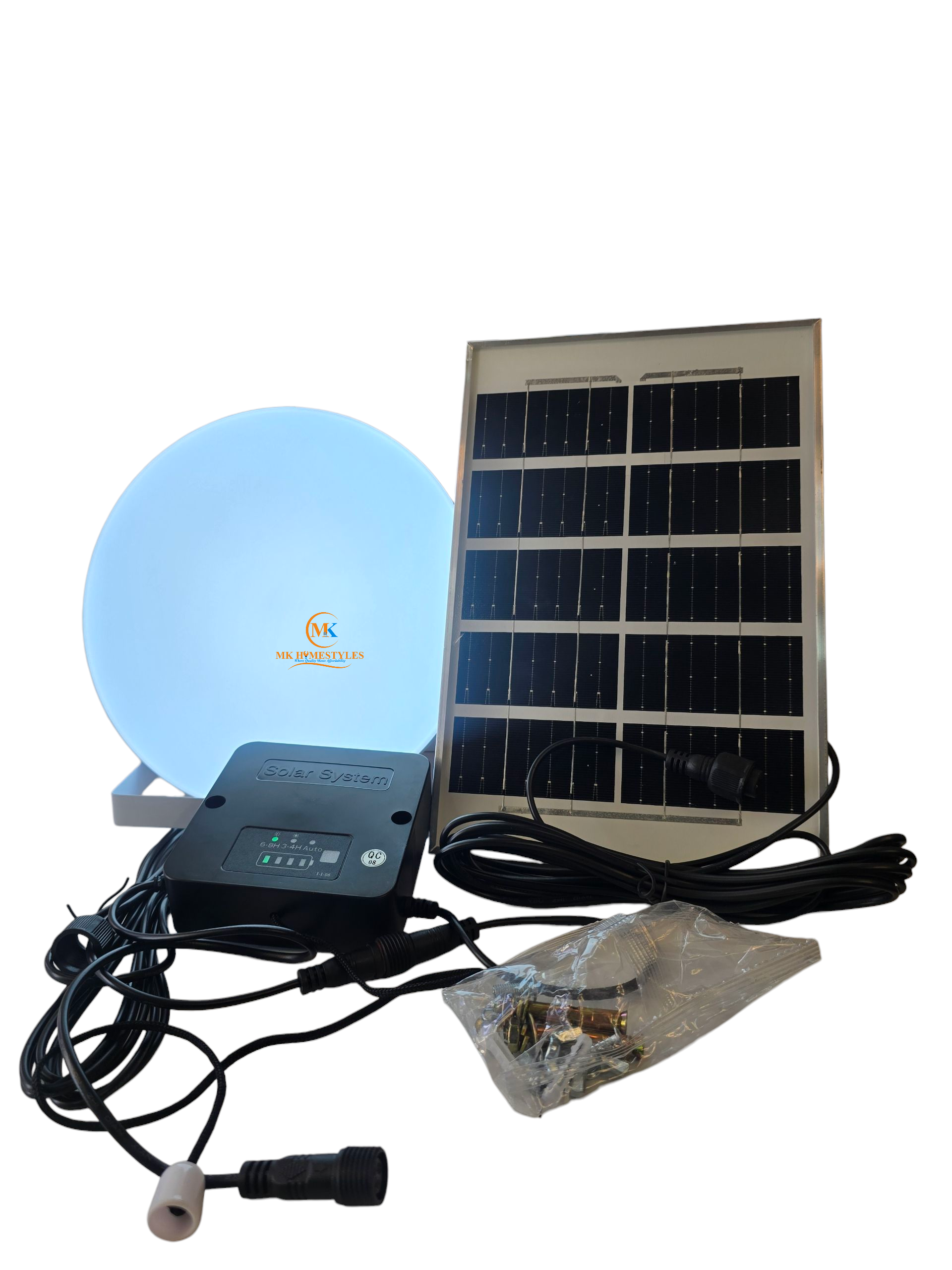 60W Golden Sun Indoor Light with Solar Panel thumbnail 2