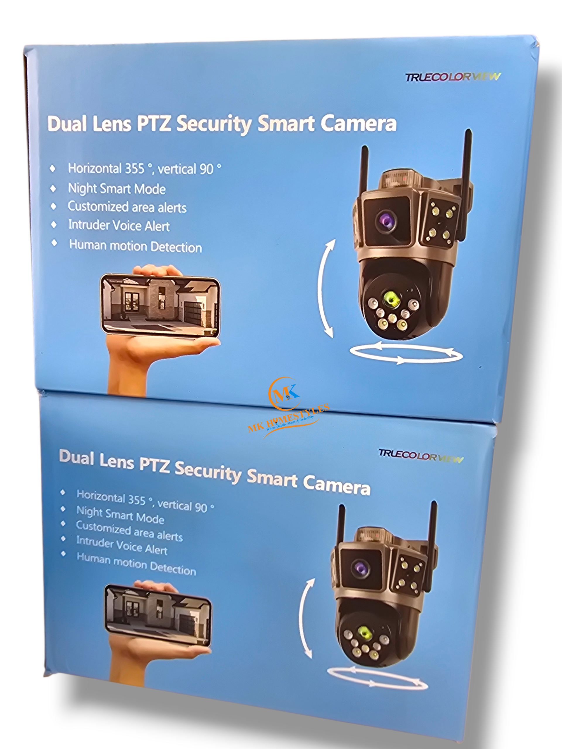 Dual Lens Electric 4G CCTV Camera With Alarm thumbnail 2