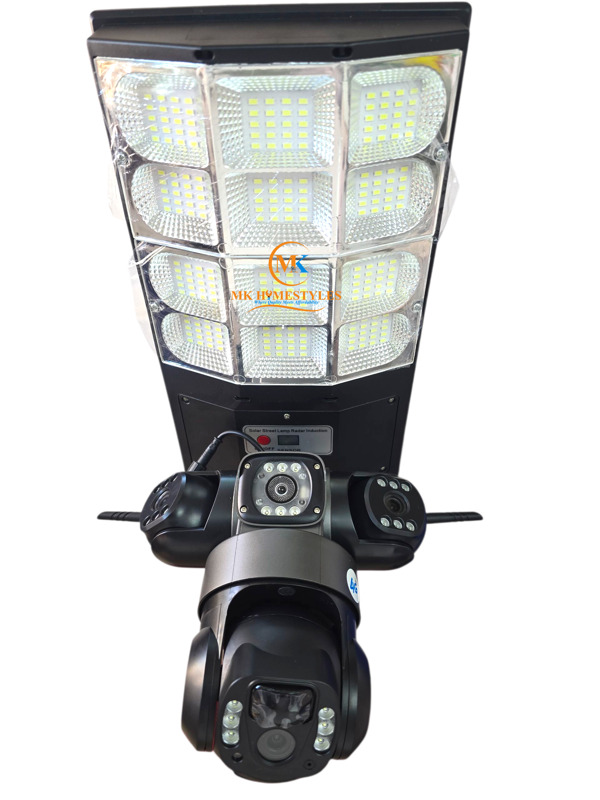 V380 Solar Light CCTV Camera With Triple Lens thumbnail 2