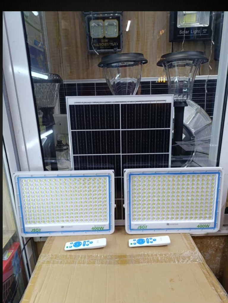 JSOT 400W+400 W Solar Floodlights-Double Power at Unbeaten Prices