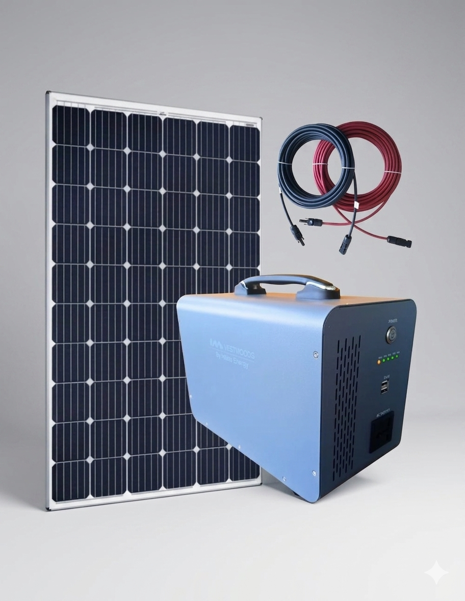 Vestwood 1KW Solar Full Kit-Complete and Ready to Use