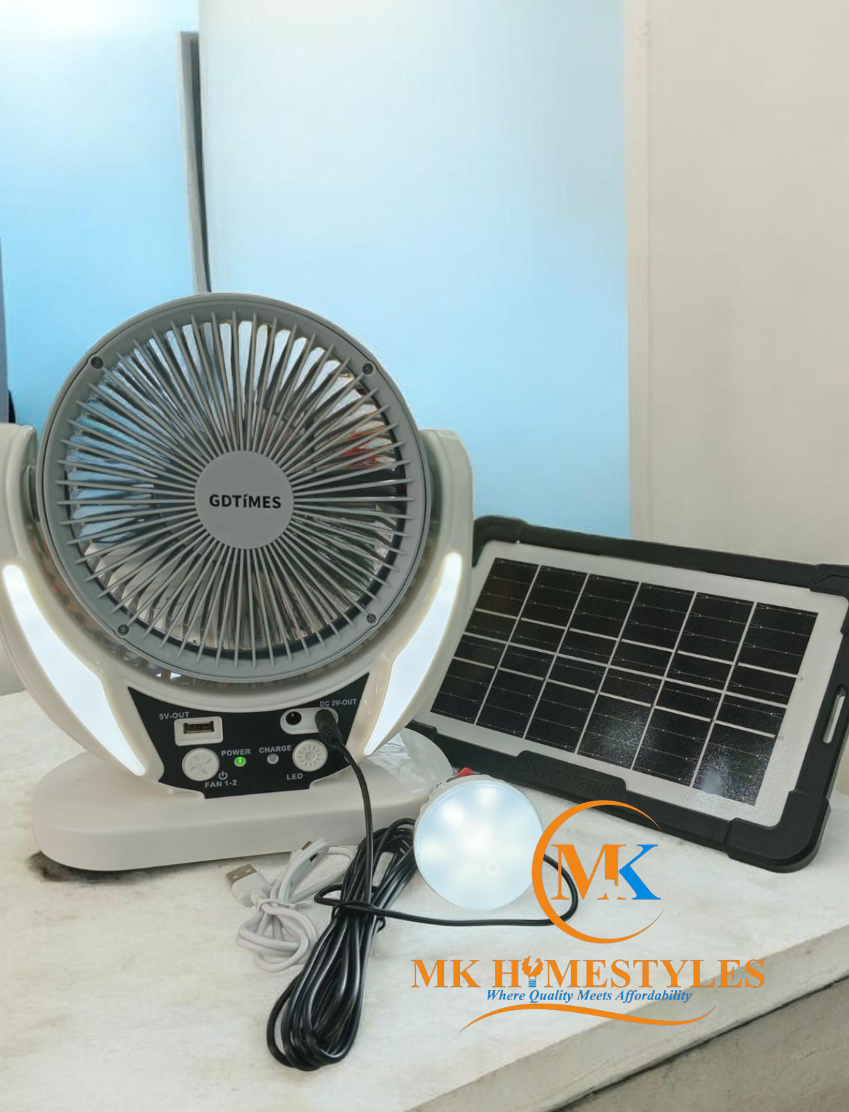 Rechargeable box fan